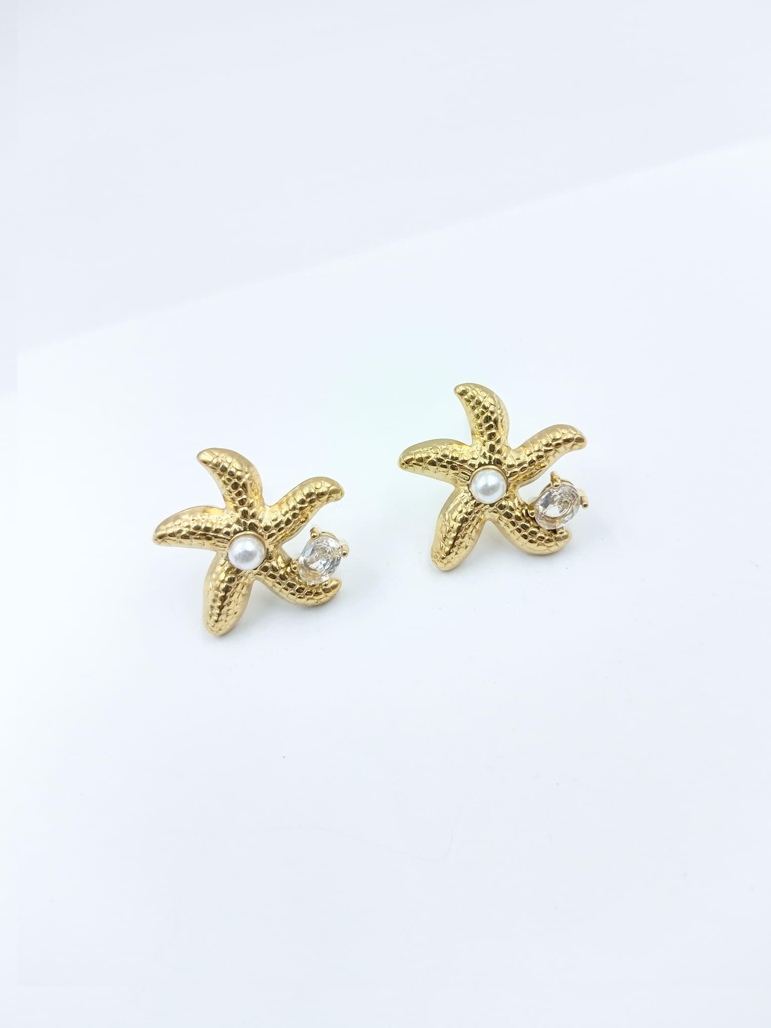 Seaside Sparkle Starfish Stud Earrings