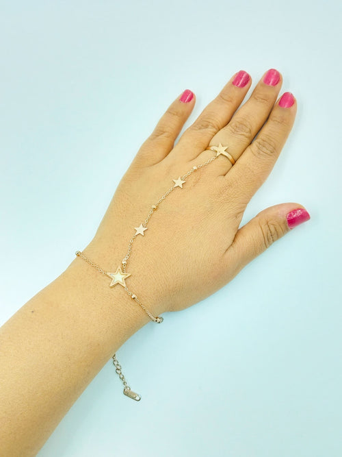 Celestial Star MOP Hand Chain
