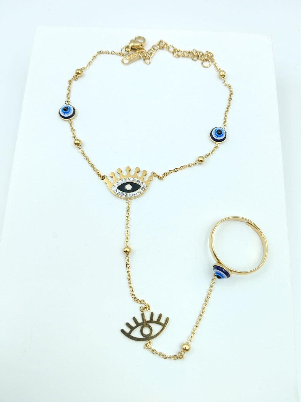 Classic Sleek Evil Eye Hand Chain