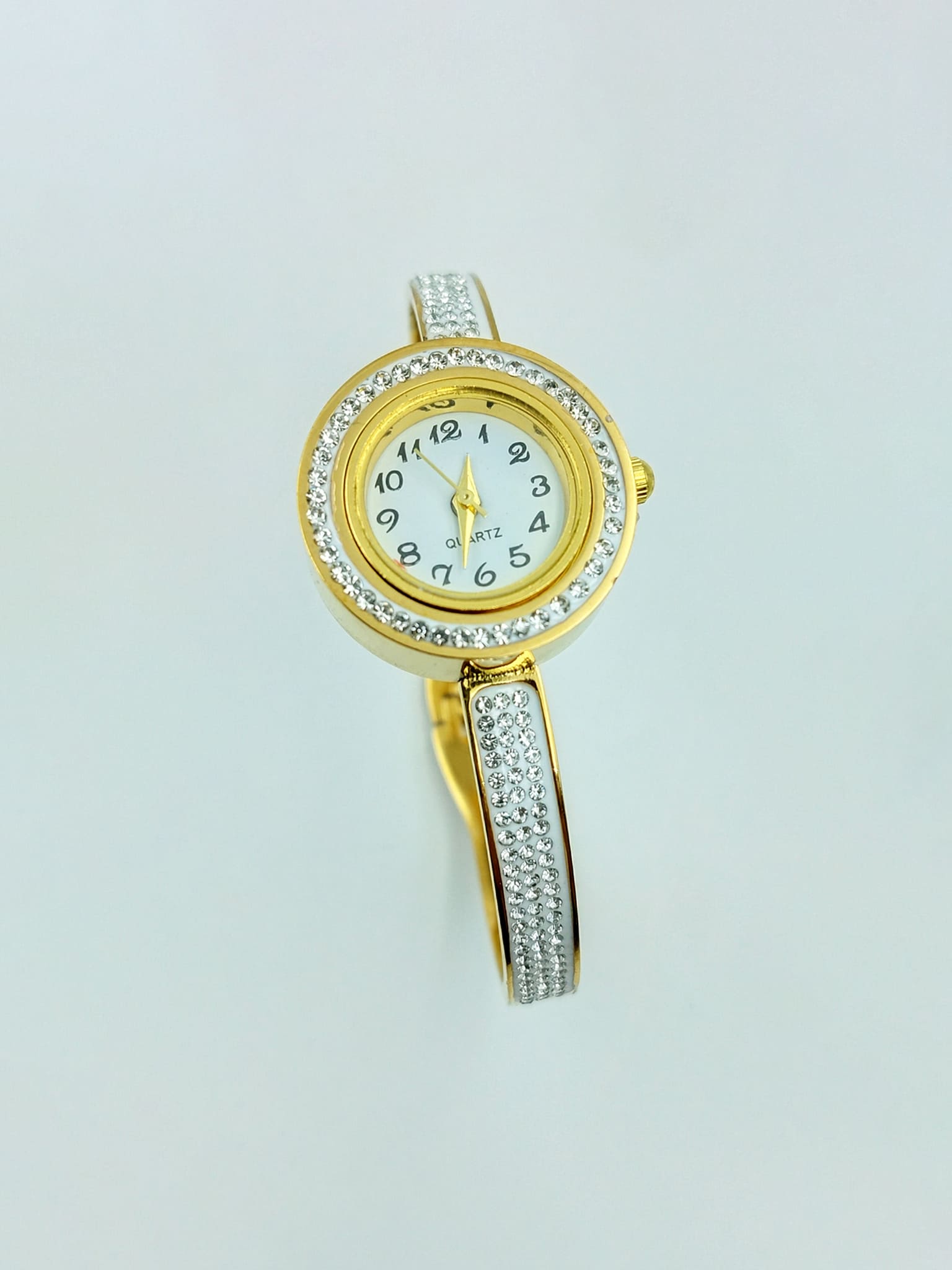 Dazzling Crystal Cuff Watch