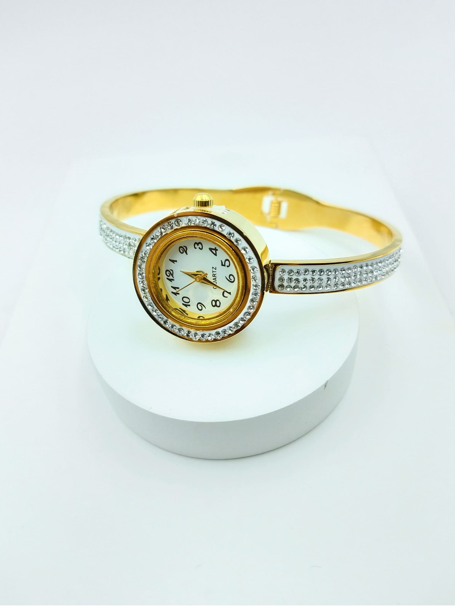 Dazzling Crystal Cuff Watch