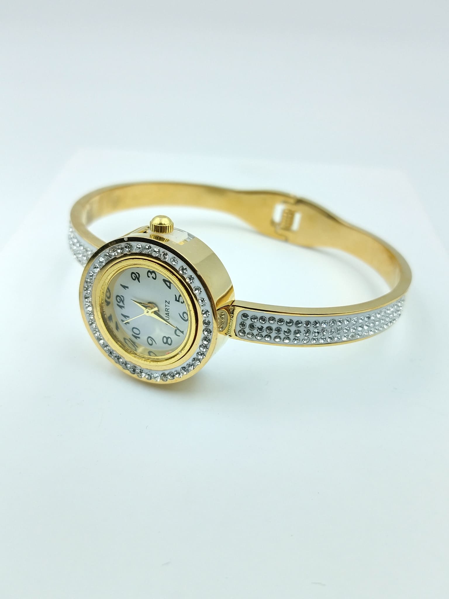 Dazzling Crystal Cuff Watch