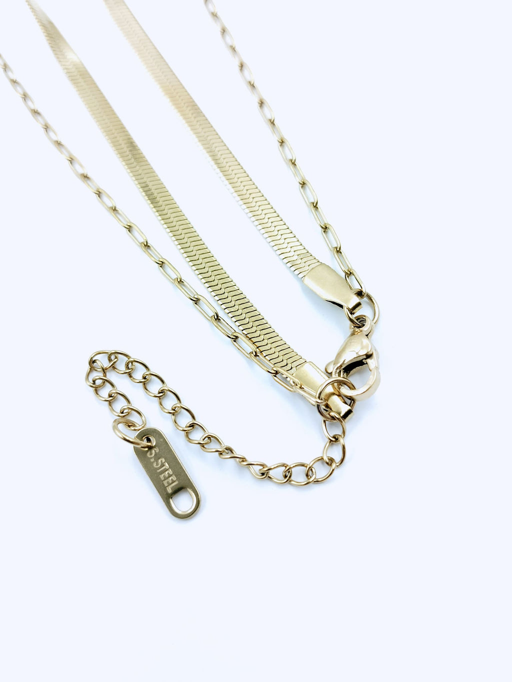 Dual-Layered Floral Charm Necklace