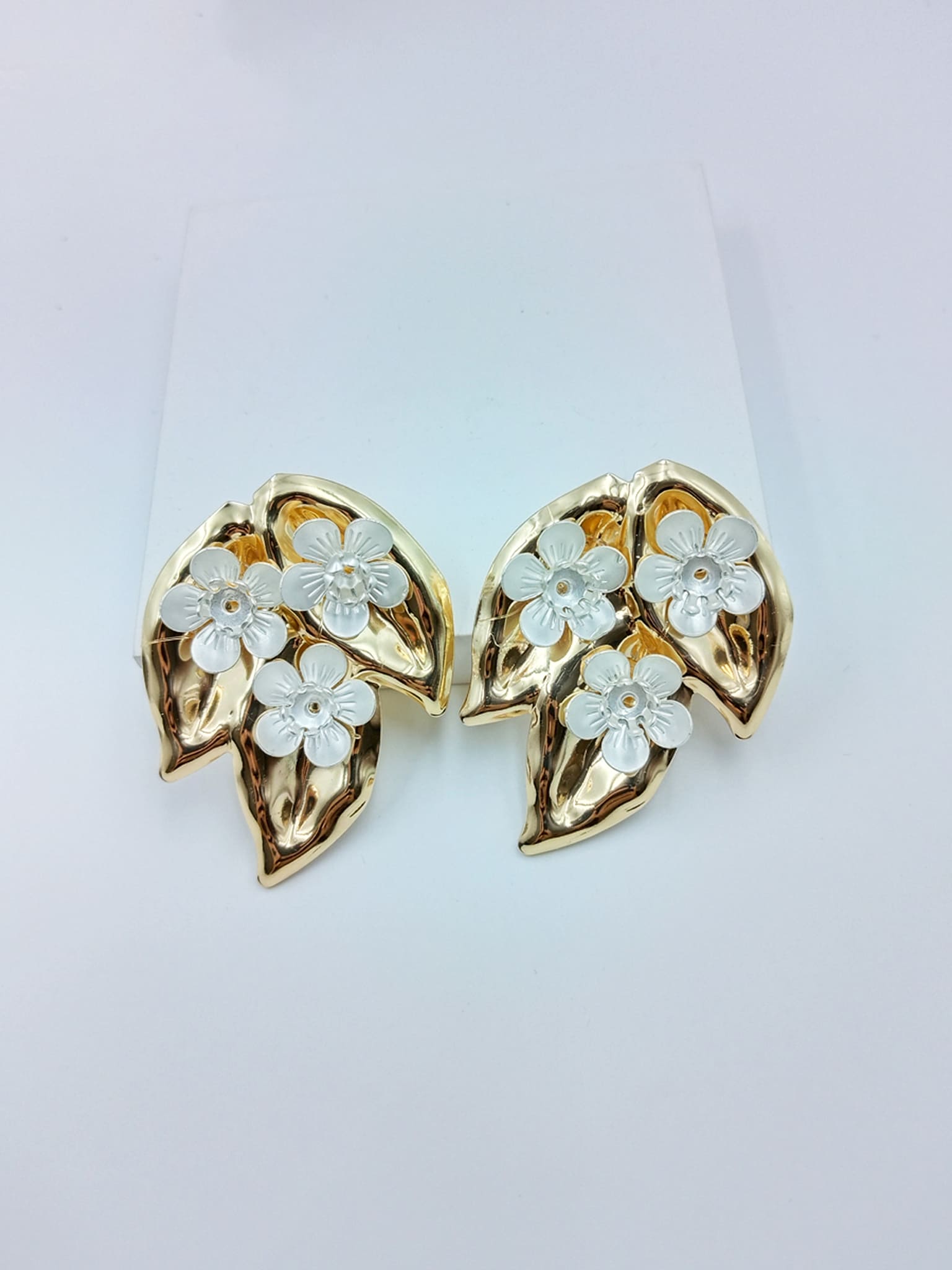 Elegant Leaf & Bloom Statement Earrings