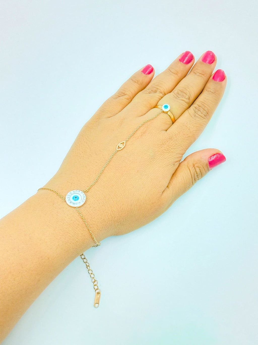 Glimmering Evil Eye Hand Chain