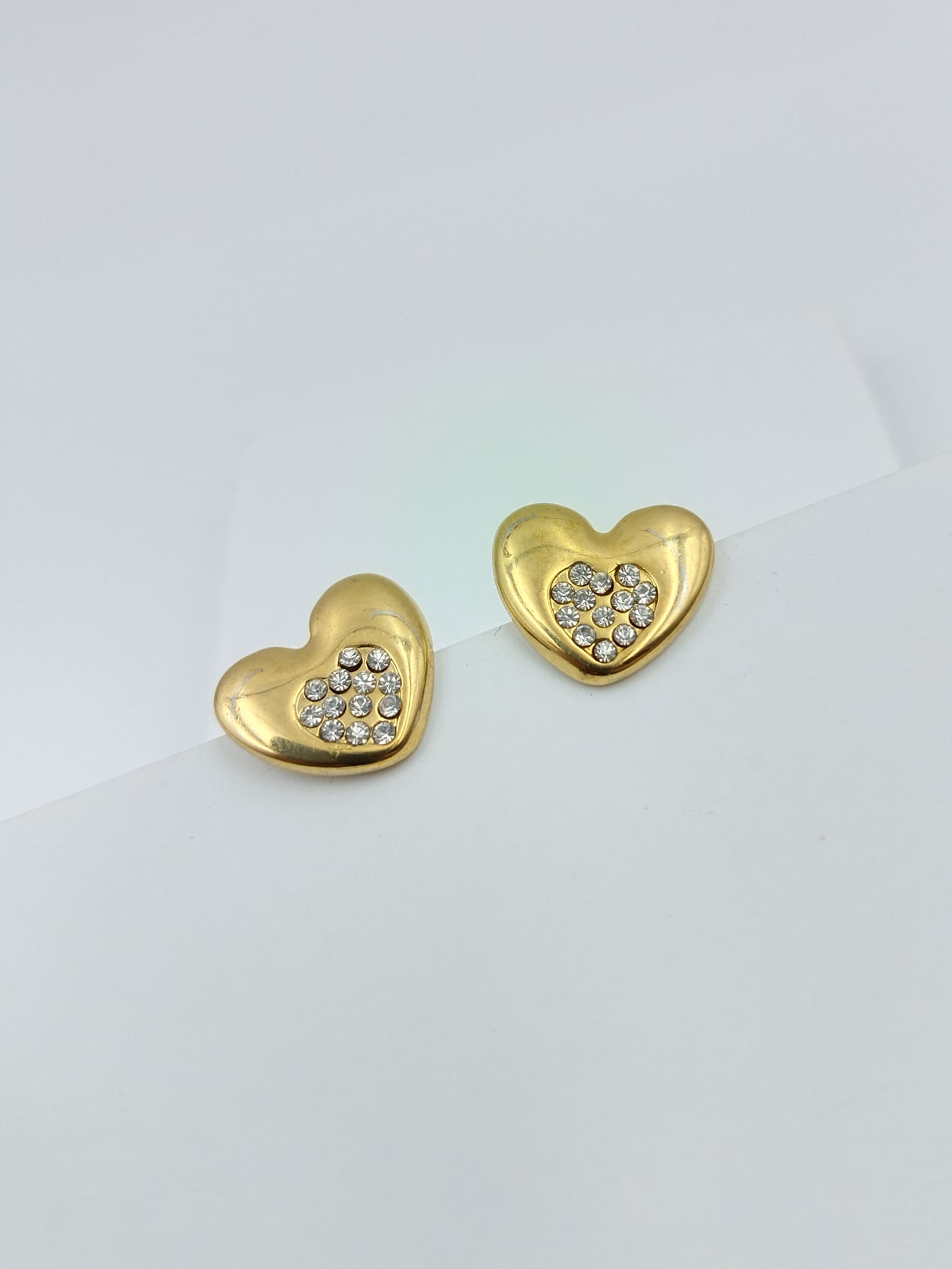 Heartfelt Sparkle Stud Earrings