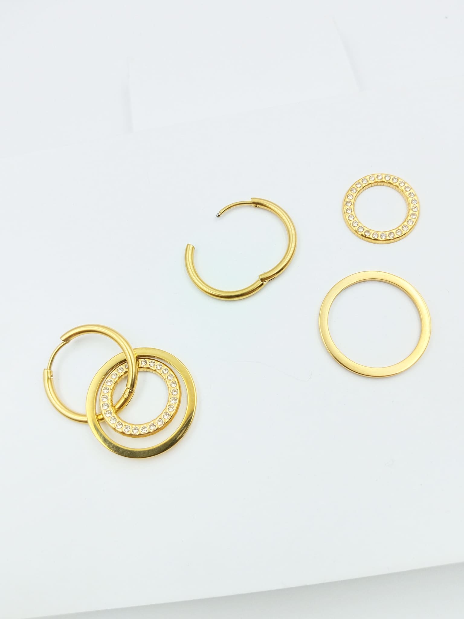 Infinite Style Convertible Hoops: Your 4-in-1 Luxe Set