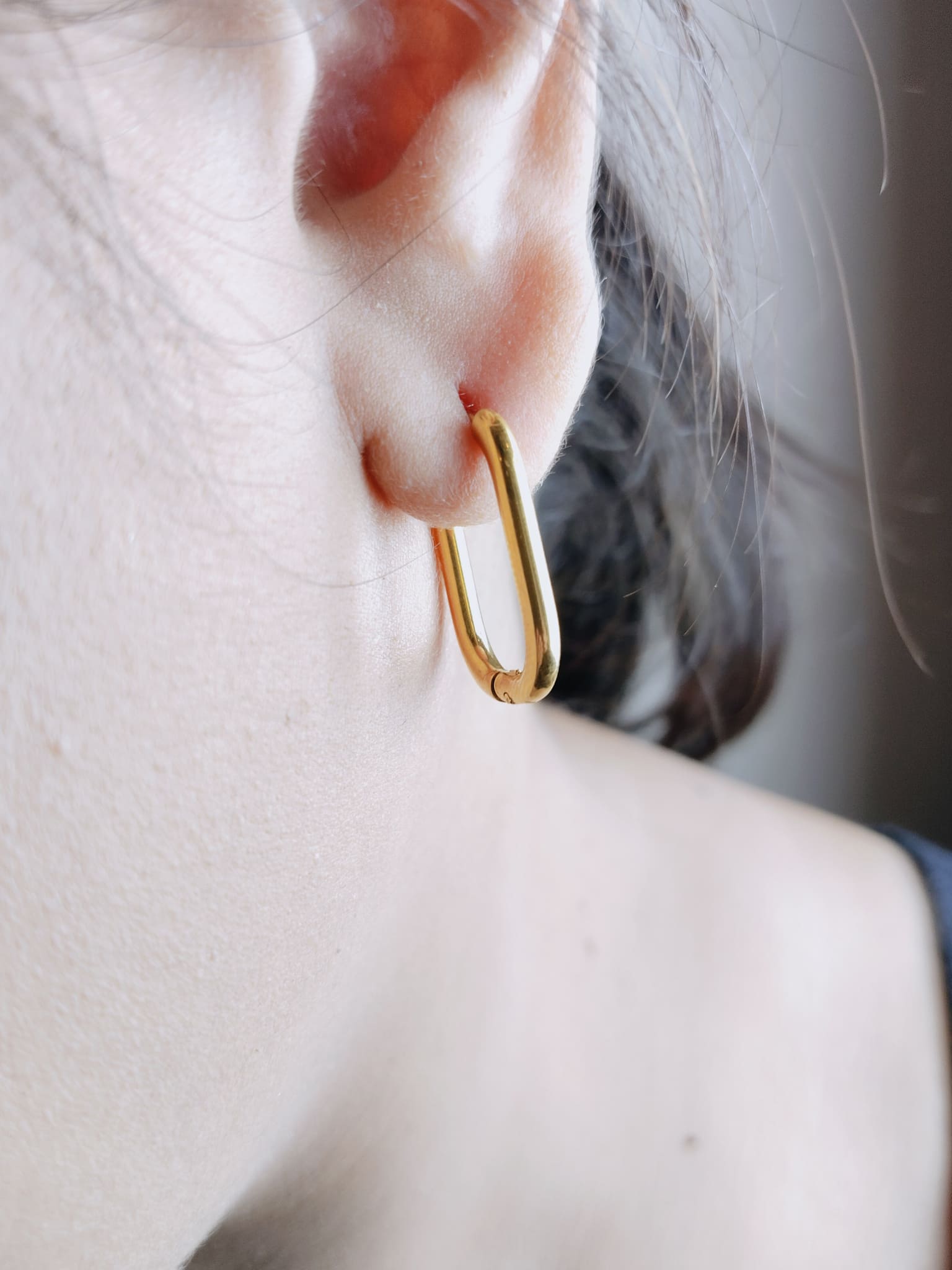 Iridescent Frame Convertible Hoops