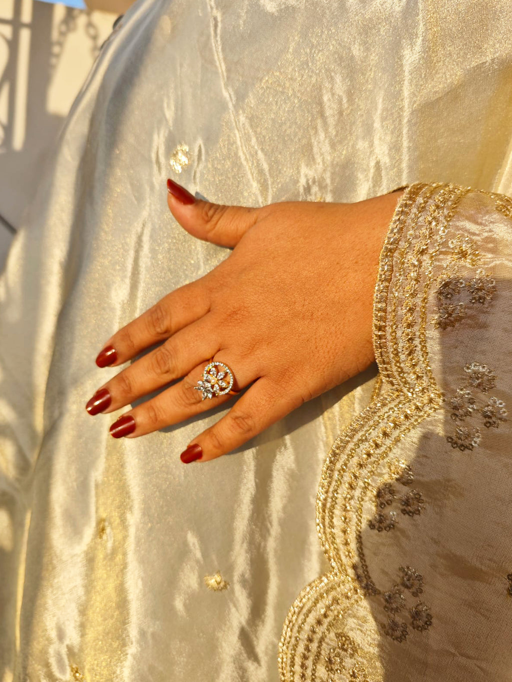 Floral Bloom AD Ring