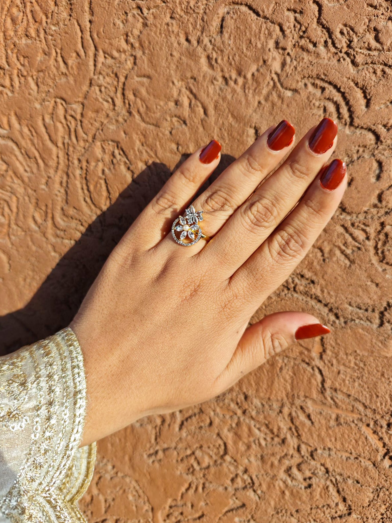 Floral Bloom AD Ring