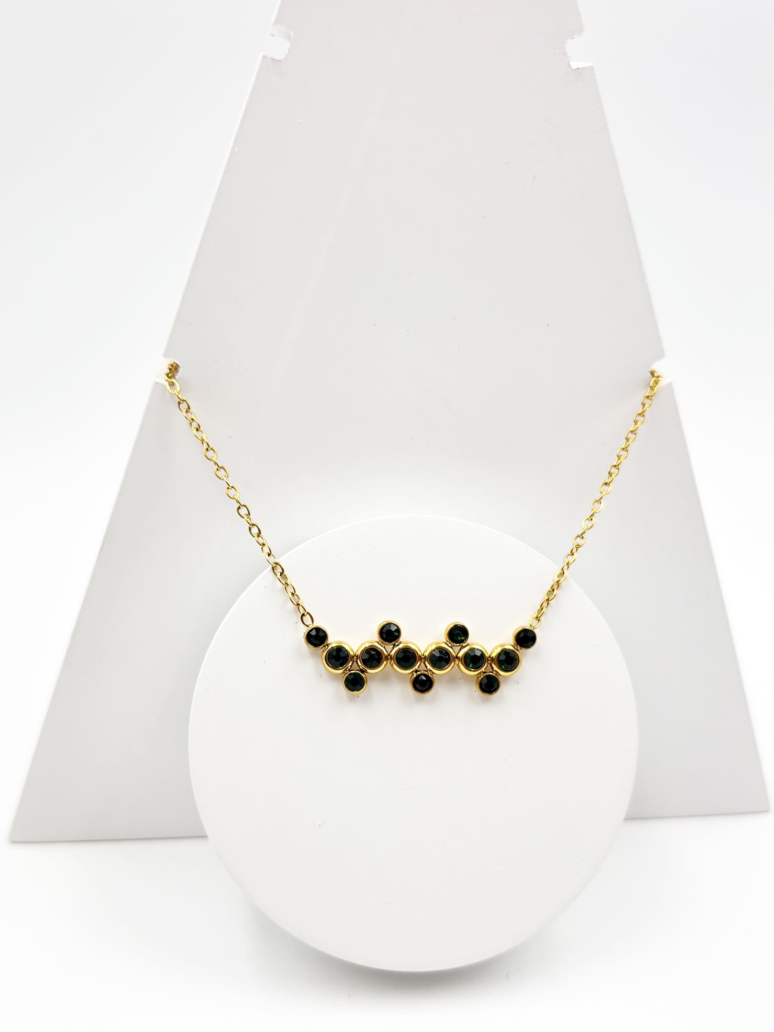 Four Elements Harmony Black Stone Anti-Tarnish Necklace