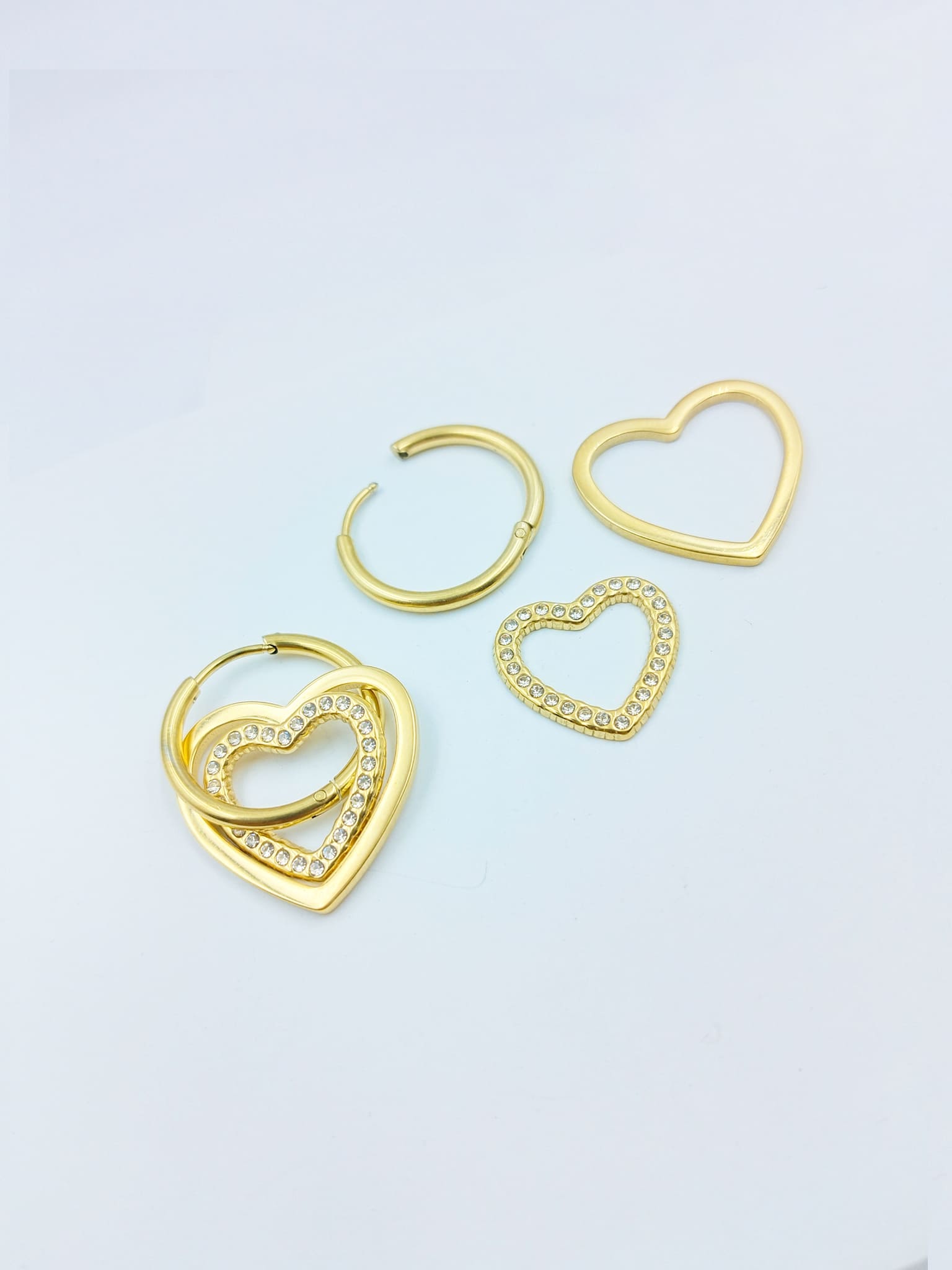 Love's Layers Convertible Hoops: Your 4-in-1 Heartfelt Style