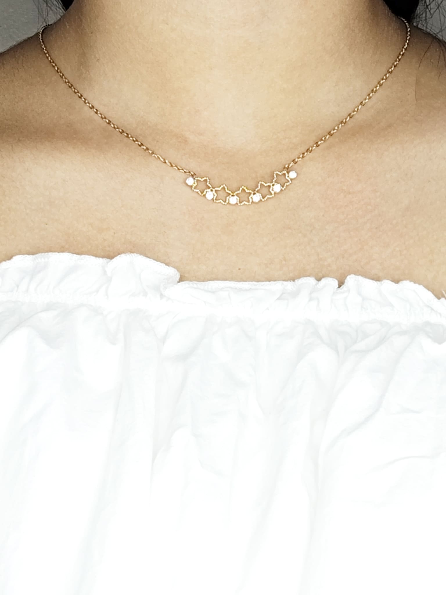 Star Charm Necklace 18K Gold Plated Anti-Tarnish