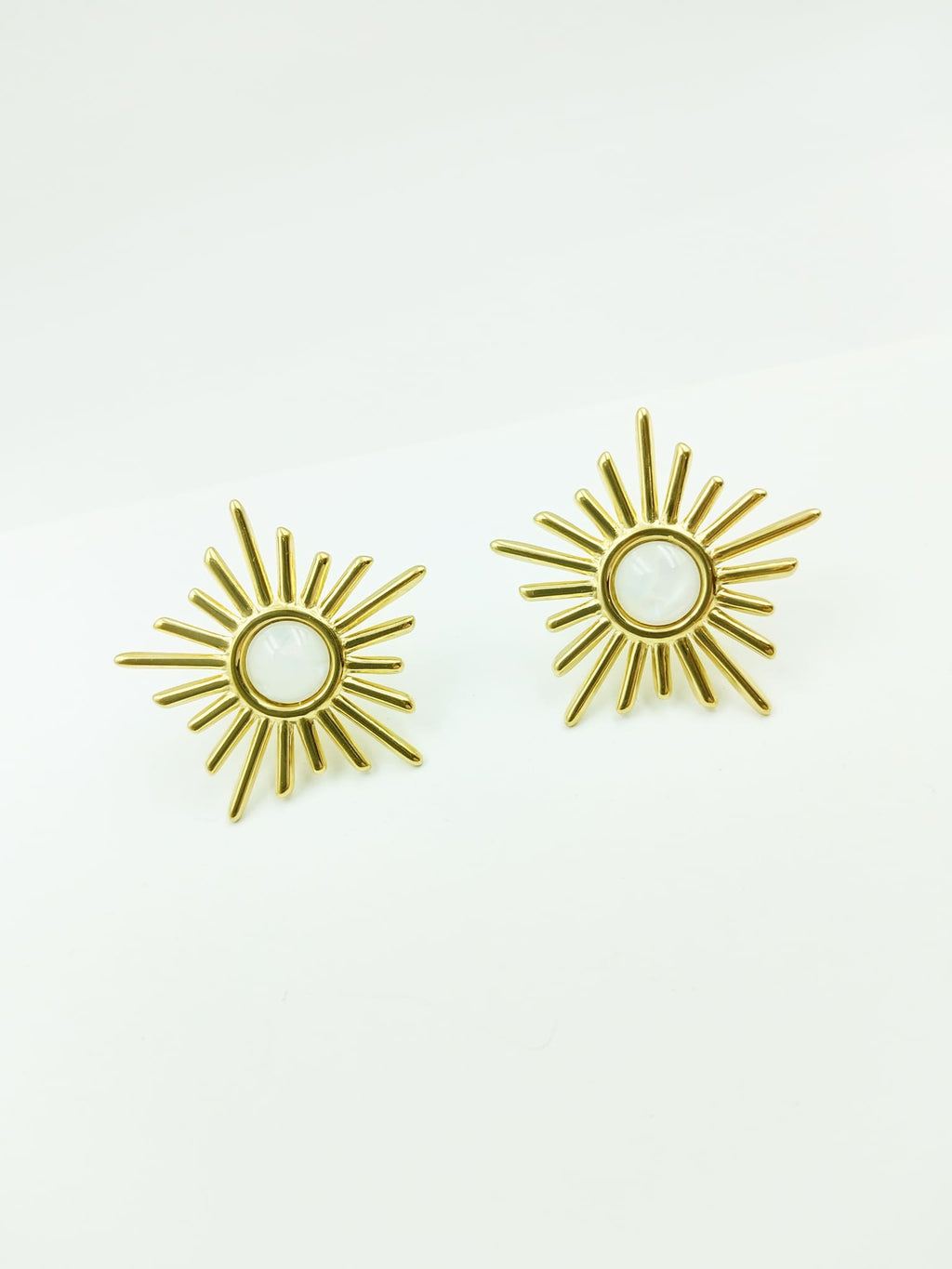 Radiant Sunburst Stud Earrings