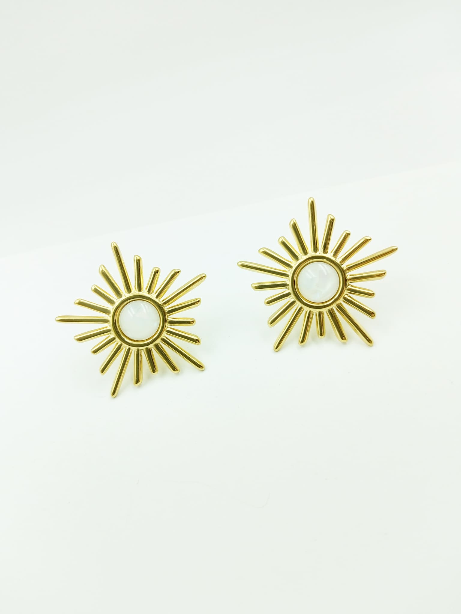 Radiant Sunburst Stud Earrings