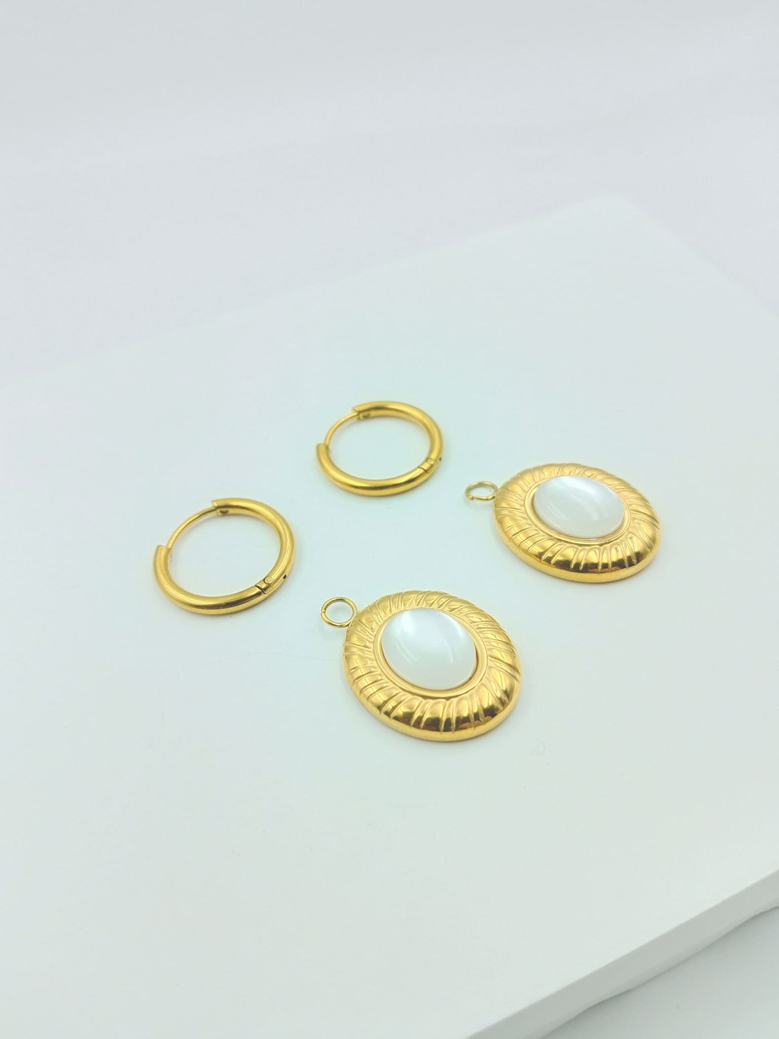 Retro Luxe Convertible Hoops: Your 3-in-1 Style Statement