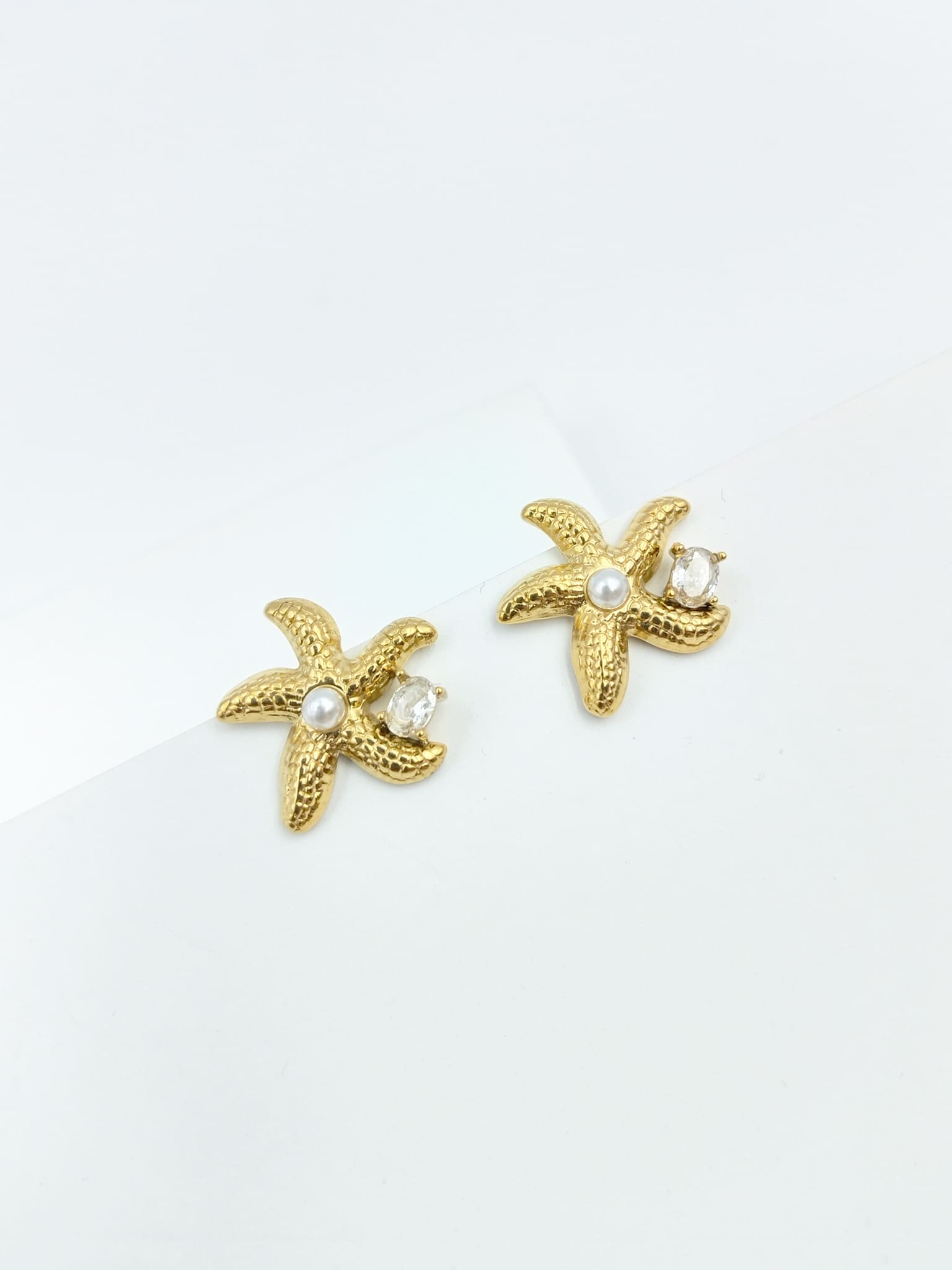 Seaside Sparkle Starfish Stud Earrings